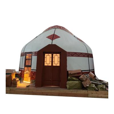 China Wind Proof Waterproof Yurt Kazakh Mongolian Hexagonal Yurt Tourist Tent Tent For Outdoor Tent for sale