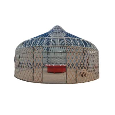 China Wind Proof Dome Four Season Waterproof Mongolian Yurt Tent Camping Mongolian Yurt Bathroom For Sale for sale