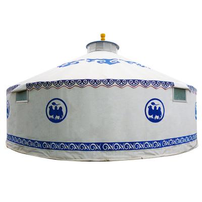 China Custom Made Wind Proof Mongolian Yurt Leisure Accommodation Bags Wind Proof Canvas Mongolian Yurt Tent for sale