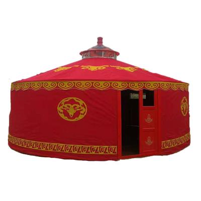 China Wind Proof Waterproof Canvas Fabric Mongolian Yurts Home Restaurant Luxury Non-Washing Mongolian Yurt Tent For Sale for sale