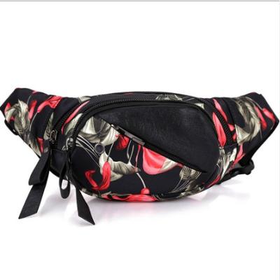 China Lightweight Running Canvas Waist Bag Fanny Pack Ladies Sport Waist Camping Bag for sale