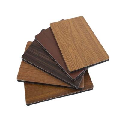 China Alucoworld Mid Century Wood Grain Aluminum Composite Panel ACP Sheet for sale