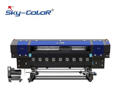 China Skycolor Mesh Belt Leather Digital Large Format Leather Roll To Roll UV Printer For Leather for sale