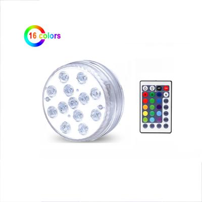 China IP68 Waterproof Swimming Pool Changing Shower Lamp RGB Remote Control Swimming Pool Lights For Bathtub Hot Tub for sale