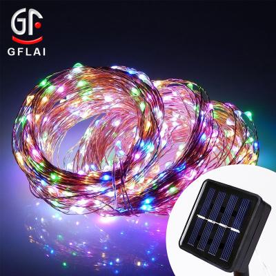 China New Next Solar Outdoor Waterproof Fairy Garden Home Decoration/Christmas Decoration Lights Water Flowing String Lights The Yard for sale