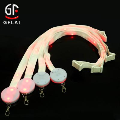 China 2020 Nylon Remote Control Event Party LED Lights Lanyard for sale