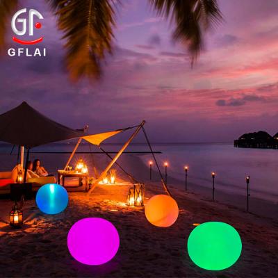 China 2020 New Arrivals Toy GFLAI Solar Power LED Beachl Inflatable Remote Control Inflatable Float Ball for sale