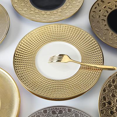 China Weiye Viable Wholesale 11 Inch Charger Plates Wedding Decorative Charger Plates Gold For Hotel for sale