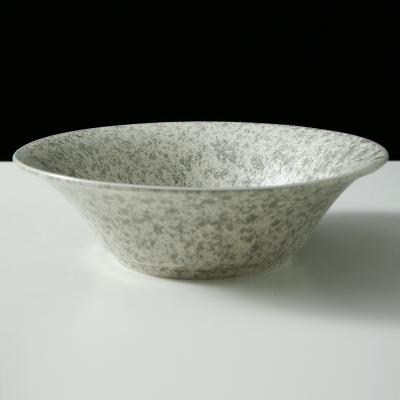 China WEIYE 2021 Viable New Arrival Reactive Luster Gray Stone Porcelain Bowl 8.5 Inch Large Round Ceramic Bowl for sale