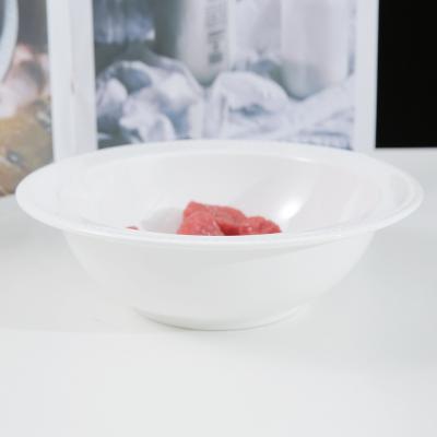 China WEIYE OEM ODM HoReCa Viable 7.5 Inch Porcelain White Soup Bowl Around Ceramic Customized Salad Bowl for sale