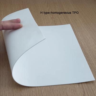 China Leaf green roofs TPO waterproofing membrane TPO membrane hot welding homogeneous waterproofing membrane for sale