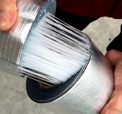 China Tape Butyl Aluminum Foil Butyl Tape Adhesive Roof Tape Butyl Rubber Single Sided Self Adhesive Wate for sale