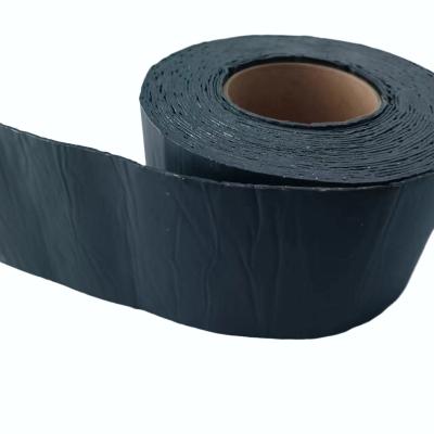 China 1.5mm Popular Gun Grey Self-Adhesive Flashing Tape Waterproof Membrane, Self Adhesive Bitumen Aluminum Flash Band Tape for sale