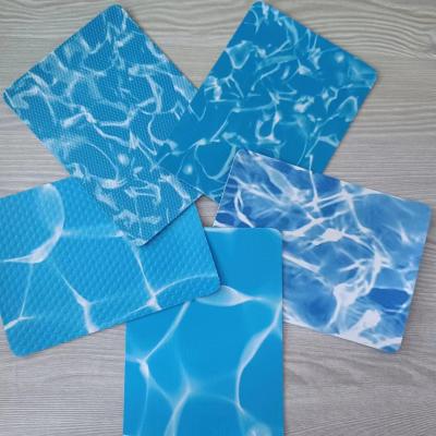 China Swimming pool liner pvc waterproof membrane film roll,  Hot sale pvc blue industrial swimming pool liner for sale