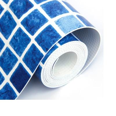 China Factory Direct Swimming Pool Liner Custom Made Mosaic Vinyl PVC Pool Liners for Above Ground Swimming Pool for sale