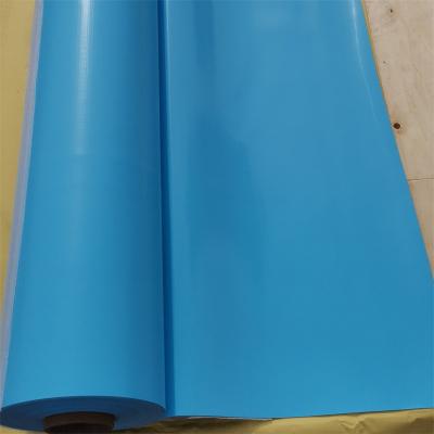 China 800GSM Double color PVC Coated fabric Swimming Pool Liner Waterproof PVC plastic Fabric for Swimming Pools for sale