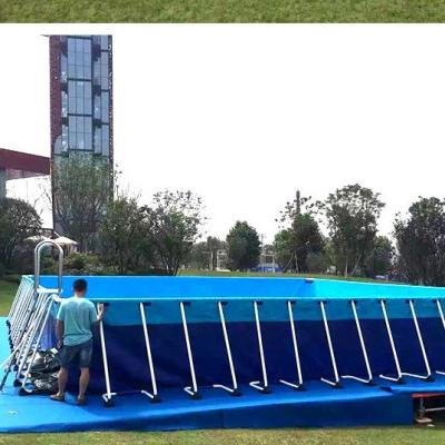 China Metal Frame Outdoor Children's Ground Pool above Ground Steel and PVC Material for Kids for sale