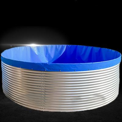 China Galvanized sheet support swimming pool Outdoor Children's Ground Pool above Ground Steel and PVC Material for Kids for sale