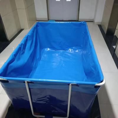 China Custom Portable Family Outdoor Small Durable Metal Frame Above Ground Swimming Pool Rectangular Round for sale