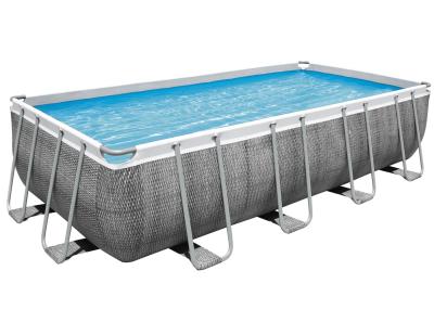 China Outdoor Above Ground Metal Frame Swimming Pool for sale with Accessories for sale