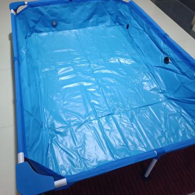 China Above ground metal frame rectangular outdoor family swimming pool for sale