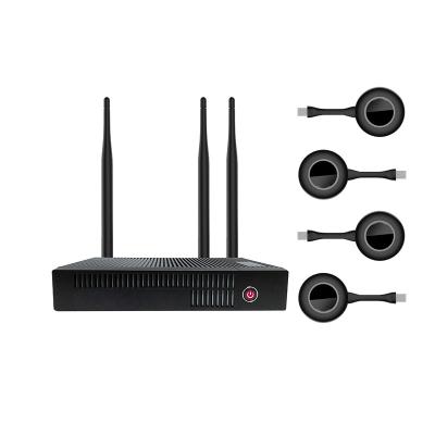 China USB Device 4k Wireless Presentation System , Black 5.8G Wireless HDMI Extender for sale