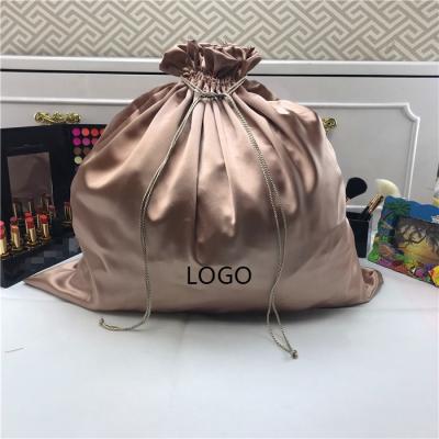 China Available Satin Rope Handle Sample With Custom Logo Drawstring Dust Bag For Jewelry for sale