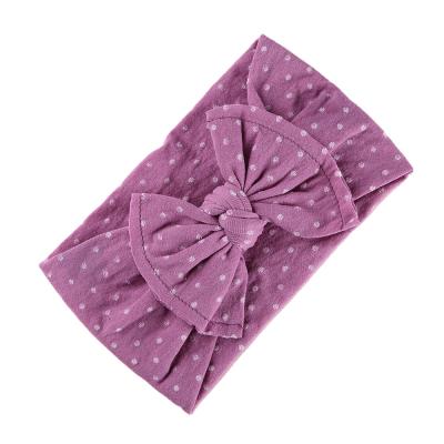 China New design baby bow headband sublimation baby soft stitch printed bow headband for sale