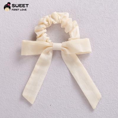 China Ornament Hair Ribbon Bow Hair Accessories Niche Design Fashion Net Red Hair Rope for sale