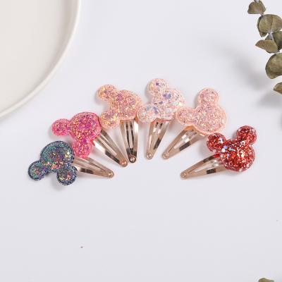 China Fashion Children Cartoon Hair Clip Girl Headwear Gift Hairpin Accessories Kids Cute Baby Hairpin Shine Cosmetic for sale