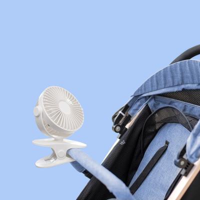 China 360Â ° 2022 Angle Adjustment Compact Portable Mini USB Baby Stroller Rechargeable Clip Fan For Outdoor for sale