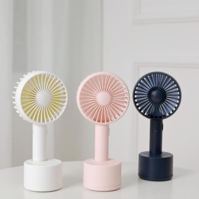 China Hot Selling Pedestal Fan Household Portable Hand Held USB Battery Operated Mini Fan Swinging Fan for Home or Office Desk for sale