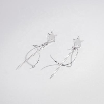 China Trendy sterling silver women's fashion personality temperament non-allergic silver earrings silver jewelry s925 earrings for sale