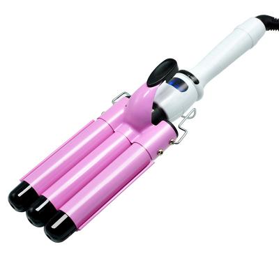 China Hair Curing 3 Barrel Hair Curler Tongs Factory Wholesale Ceramic Hair Curler Curling Iron Deep Wave for sale