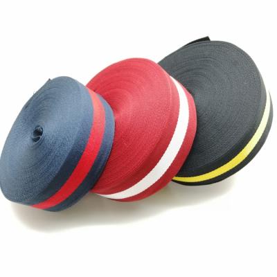 China W001 Polyester Webbing Cotton Sustainable Polyester, Printed Nylon Webbing Strap, PP Webbing Tape for sale