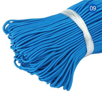 Китай One Elastic Cord 3mm Round Rubber Band Elastic Band For Garment Elastic Band Ear Rope String DIY Hanging Sewing Accessories продается