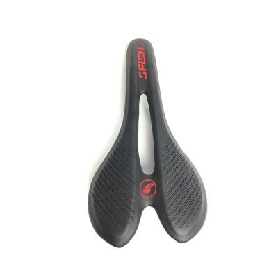 China ORIGINAL DESIGN Road Bicycle Saddle Soft Gel Carbon Fiber Leather Mountain Bike Seat Saddles 275*143mm Front Seat Mat Mtb Leather for sale