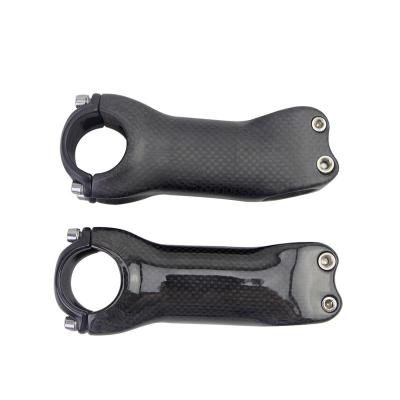 China OEM MTB Stem Carbon Fiber Stems For Road Bike Fork 28.6mm 3K Carbon Roadbike Glossy Stem 70/80/90/100/110/120/130mm S254 for sale