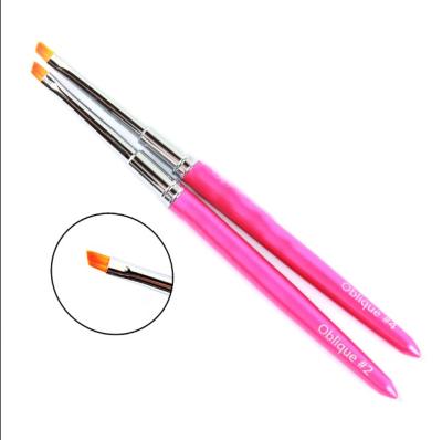 China NAIL ANYNYA Nail Art Brushes Oblique Head French Painting Nail Gel Brush for sale