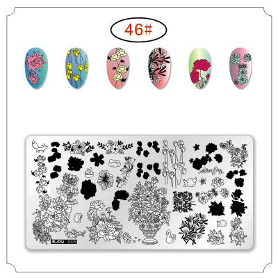 China Custom Nail Art Stamping Plates Oem Template Stainless Steel Metal Art Zjoys Professional New Design Finger Nail For Stamping Nail for sale