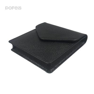 China Hot Sales Men's ID Credit Card Holder Slim Wallet RFID Blocking Genuine Leather Credit Card Holder for sale