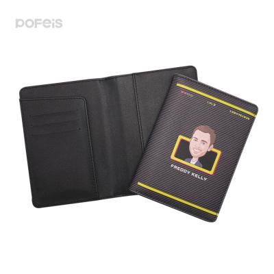 China LOW MOQ Fashion Personal Tailor PU Passport Holder Travel UV Printing Leather Accessories for sale