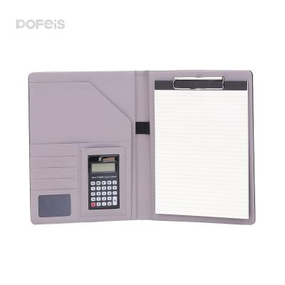 China Leather Organizer Document Padfolio Folder Bag A4 Notebook Business Folder Notebook Office File Folder for sale