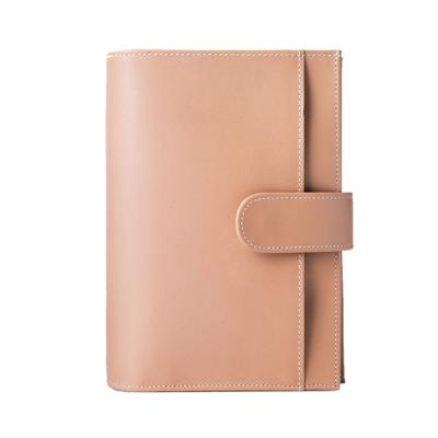 China Vintage Custom Travel Multifunctional Pen Slot Card Wallet Folder Folder Binder Genuine Leather Daily Notebook for sale