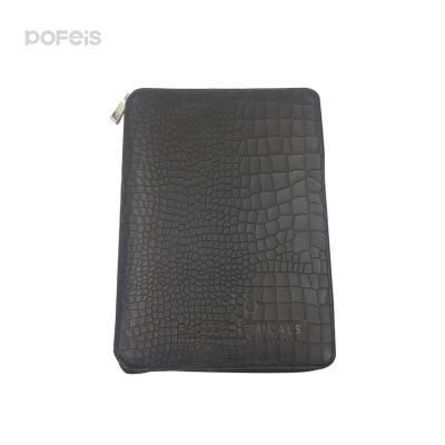 China Business Binder Luxury Gift or Ring Luxury Crocodile Skin Notebook Alligator Notepad Loose Leaf Notebook for sale