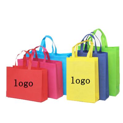 China Custom Reusable Logo Eco-Friendly Reusable Nonwoven Grocery Packaging Clothing Packaging Non Woven Shopping Bag for sale