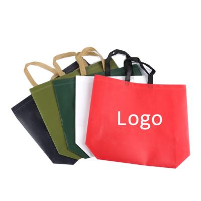 China Eco Friendly Custom Logo Reusable Totebags Laminated Nonwoven Clothes Packaging Bag Non Woven Tote Bag Shopping Bags for sale