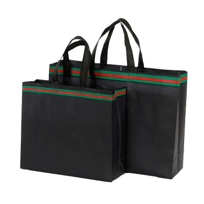 China Eco-friendly polypropylene eco reusable tote laminated non woven bag shopping tote bag with printing logo for sale