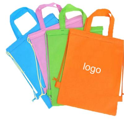 China Wholesale Promotional Eco-Friendly Cheap Nonwoven String Bag Drawstring Backpack Suction String Bag for sale