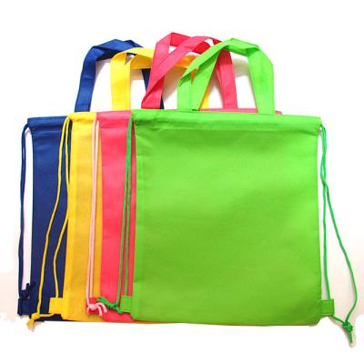 China Eco - Friendly Popular Non Woven Drawstring Bag Backpack With Custom Printing Logo for sale